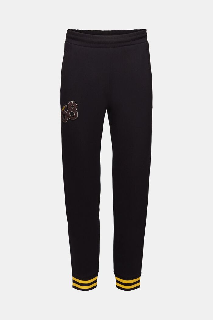 Dolphin logo badge tracksuit trousers, BLACK, detail image number 7
