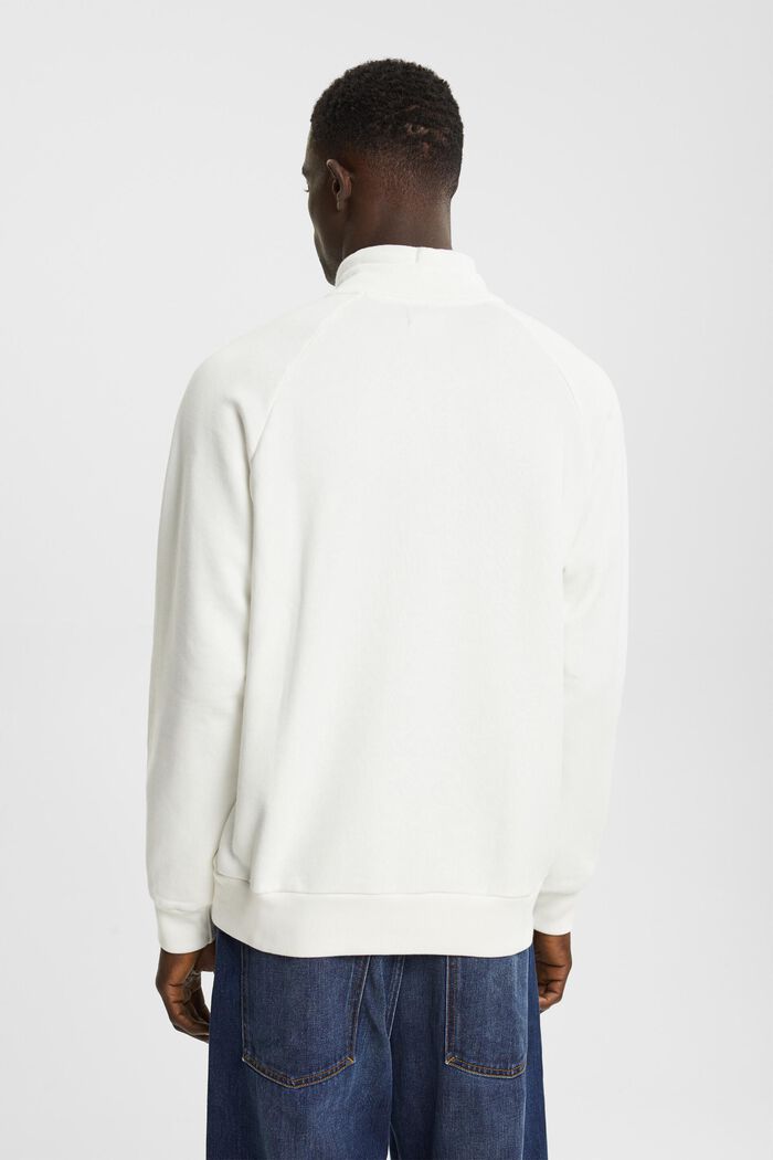 Half zip sweatshirt, OFF WHITE, detail image number 3