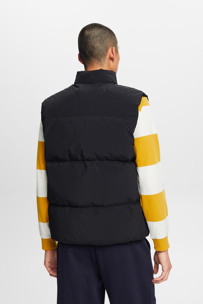 Recycled: puffer waistcoat with down, BLACK, detail image number 2