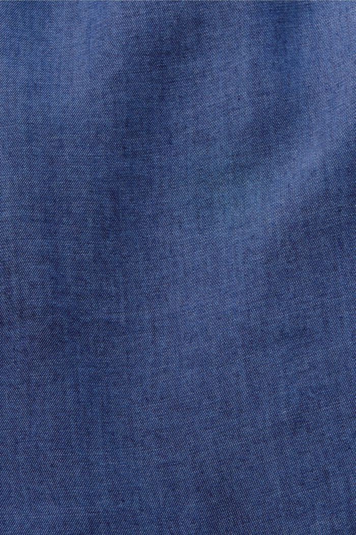 Oversized shirt blouse, TENCEL™, BLUE DARK WASH, detail image number 6