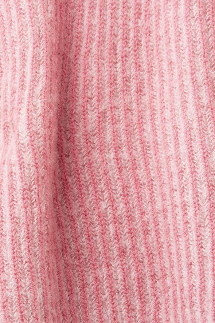 Two-tone jumper with alpaca, PINK, detail image number 5