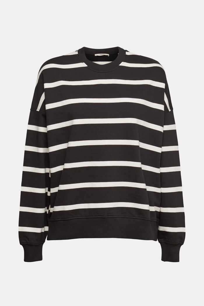 Striped sweatshirt, BLACK, detail image number 2