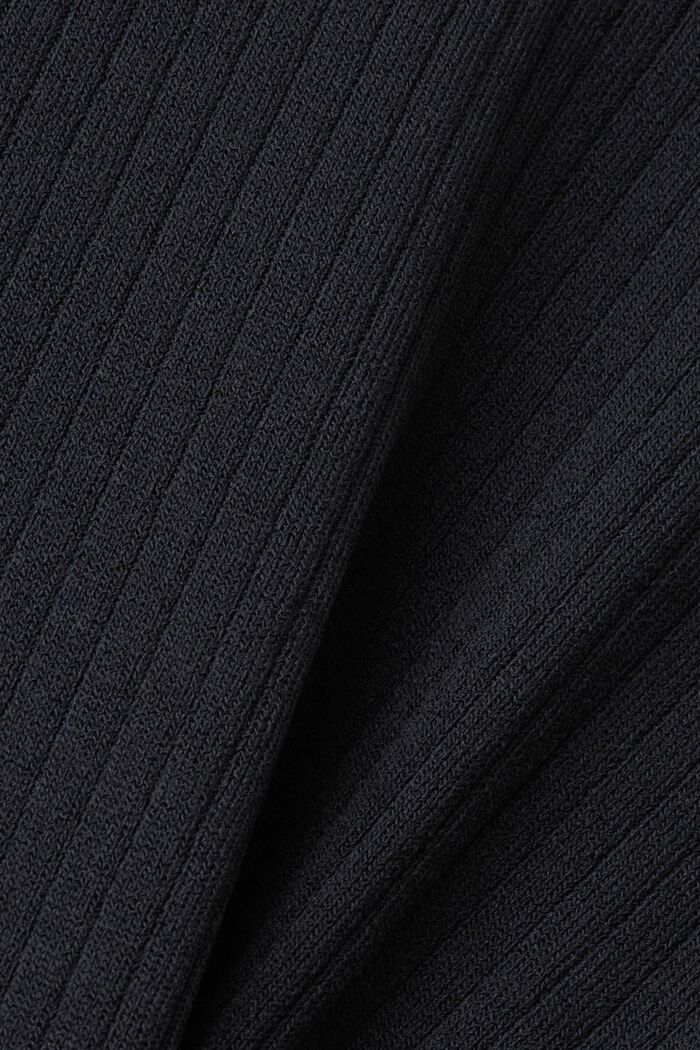 Crewneck colour block jumper, BLACK, detail image number 5