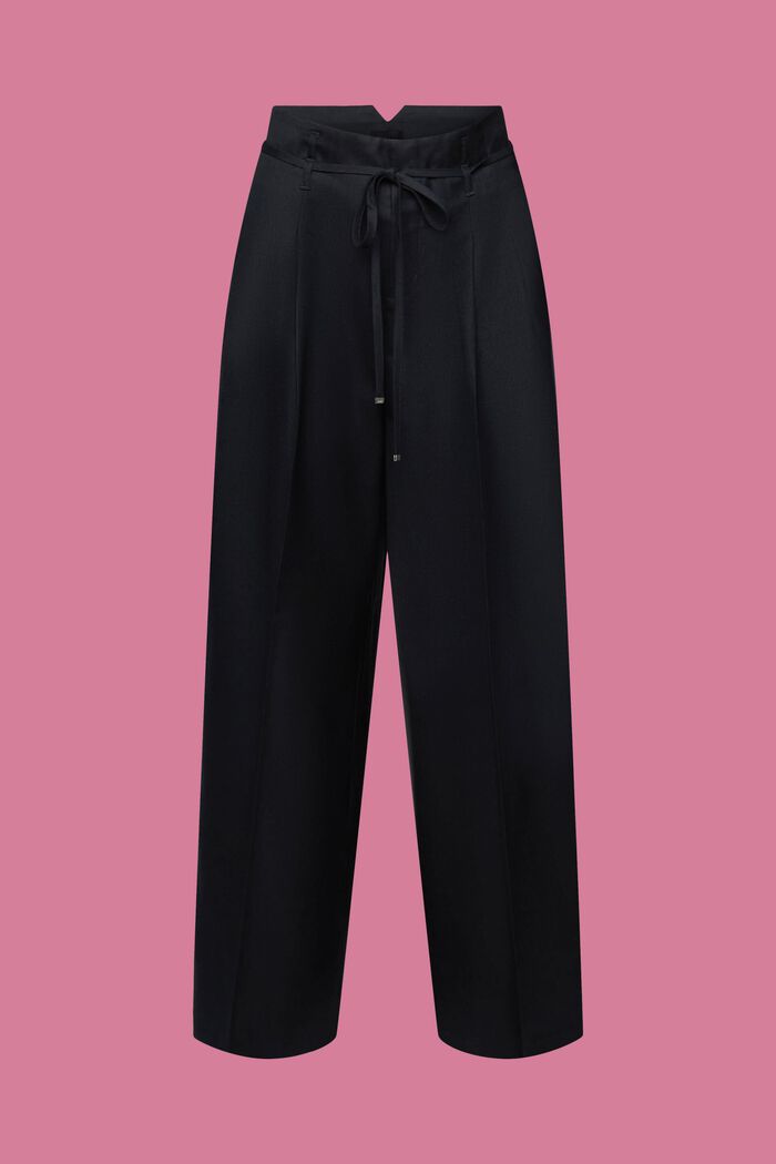 Wide fit trousers, BLACK, detail image number 7