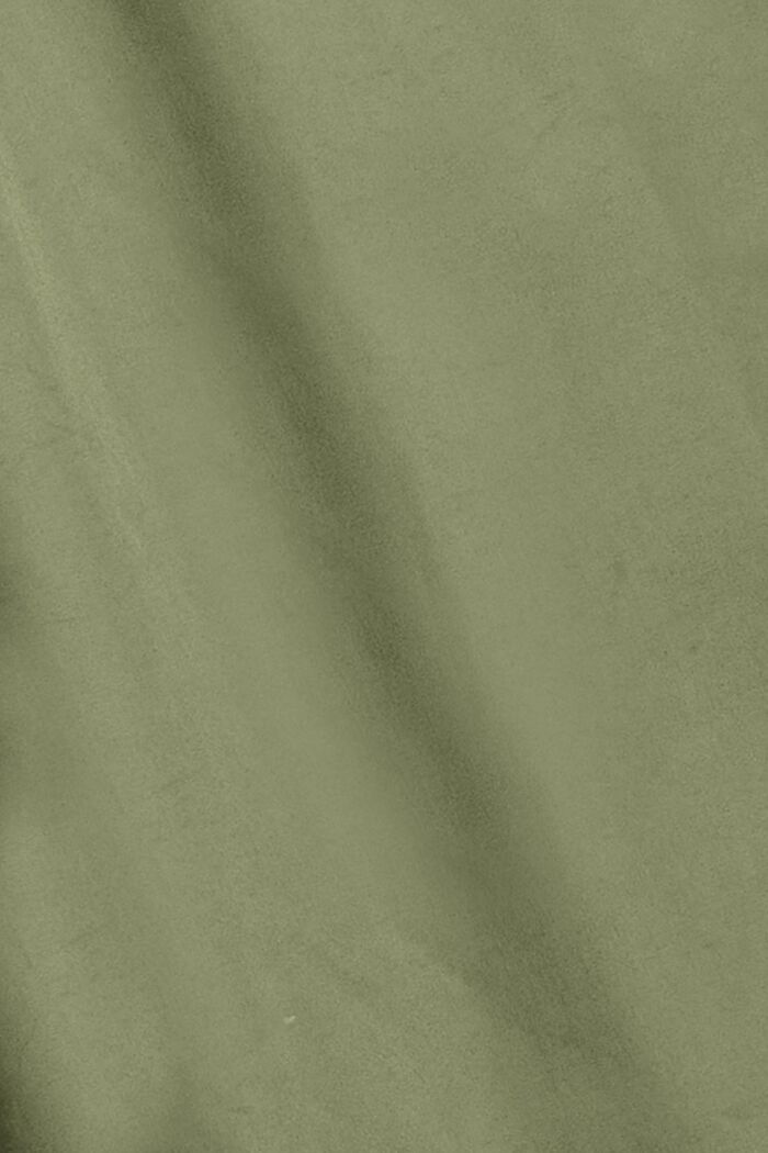 Detachable Sleeve Hooded Parka, LIGHT KHAKI, detail image number 3