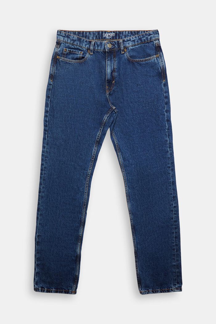Mid-Rise Straight Jeans, BLUE MEDIUM WASHED, detail image number 7