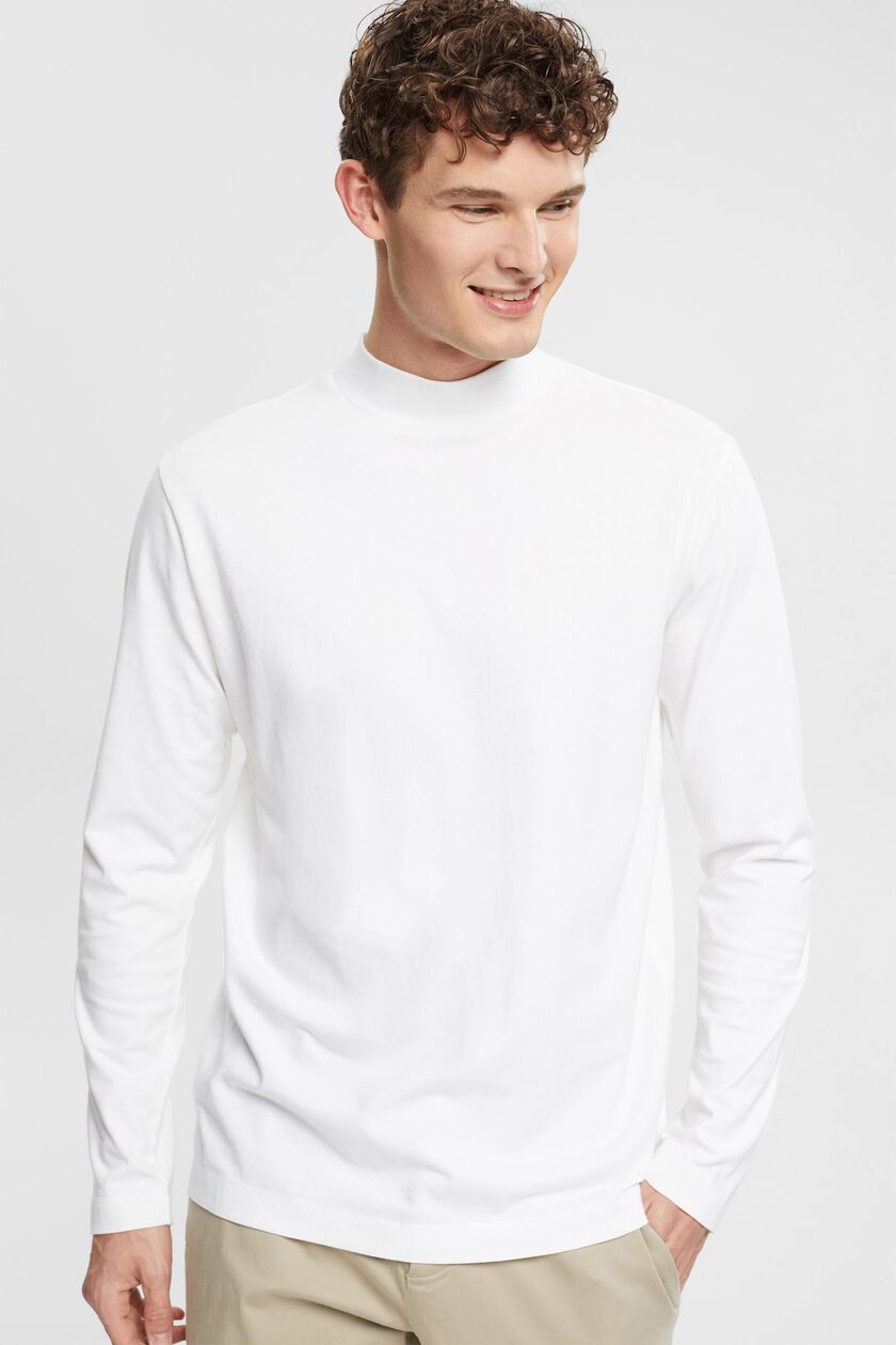 Stand-up collar long sleeve top