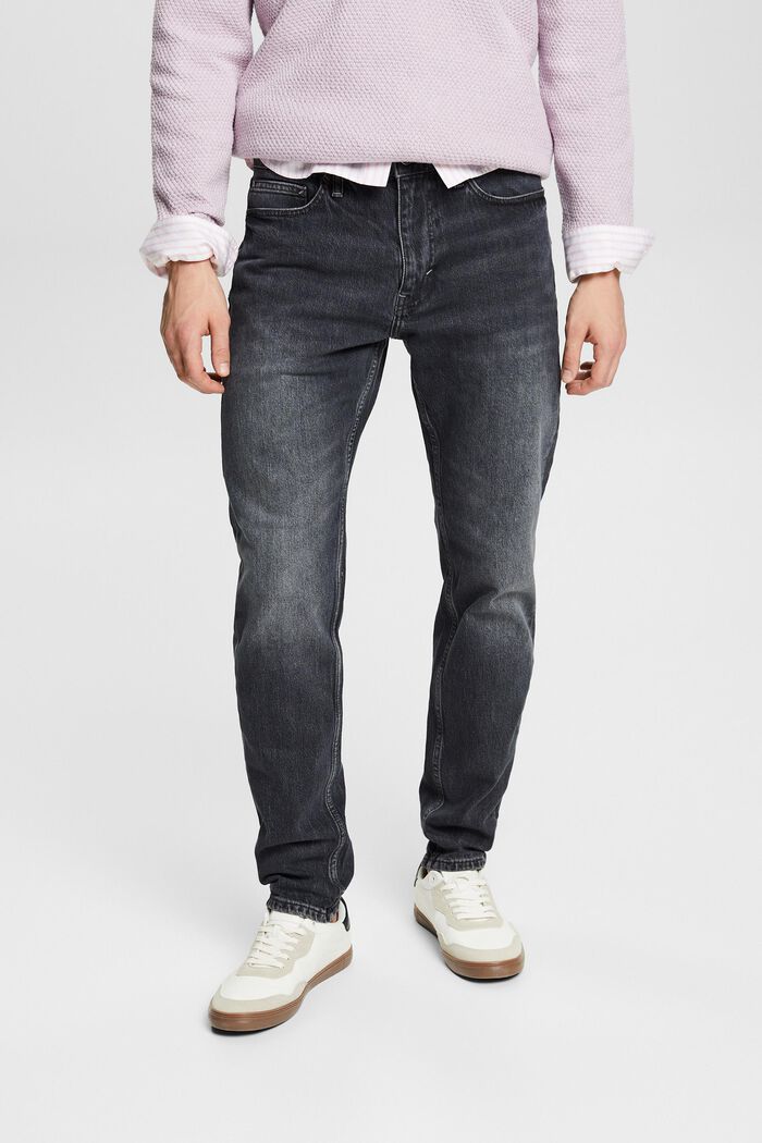 Regular Tapered Jeans, BLACK MEDIUM WASH, detail image number 0