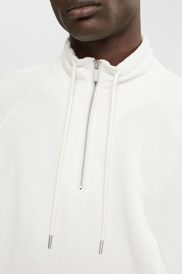 Half zip sweatshirt, OFF WHITE, detail image number 2