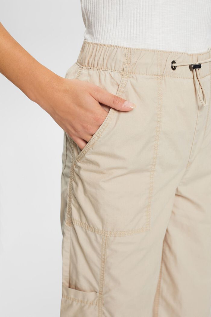 Pull-on cargo trousers, 100% cotton, SAND, detail image number 2
