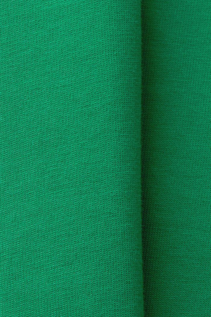 Logo Print Cotton Jersey Polo, EMERALD GREEN, detail image number 4