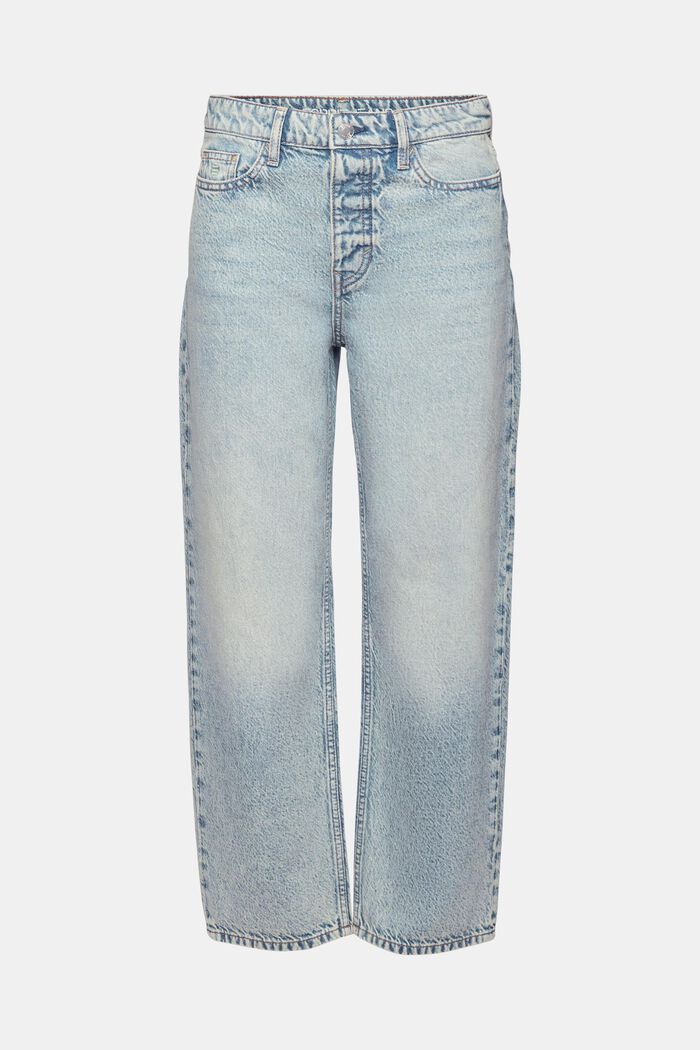Mid-Rise Retro Straight Jeans, BLUE LIGHT WASHED, detail image number 7