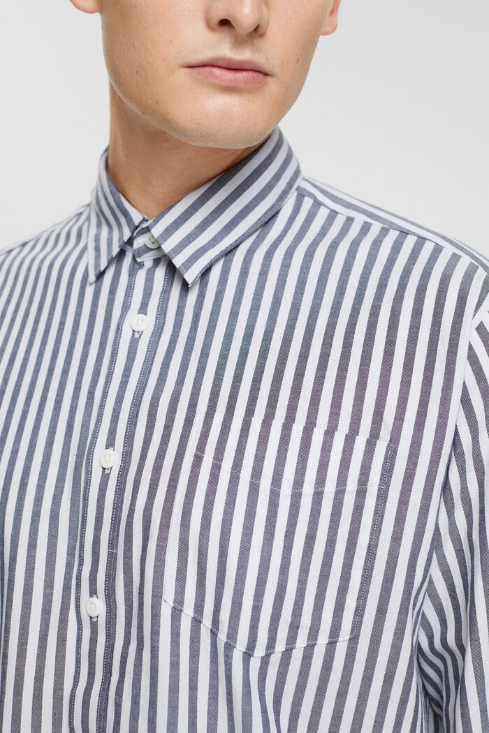 Striped shirt, NAVY, detail image number 0