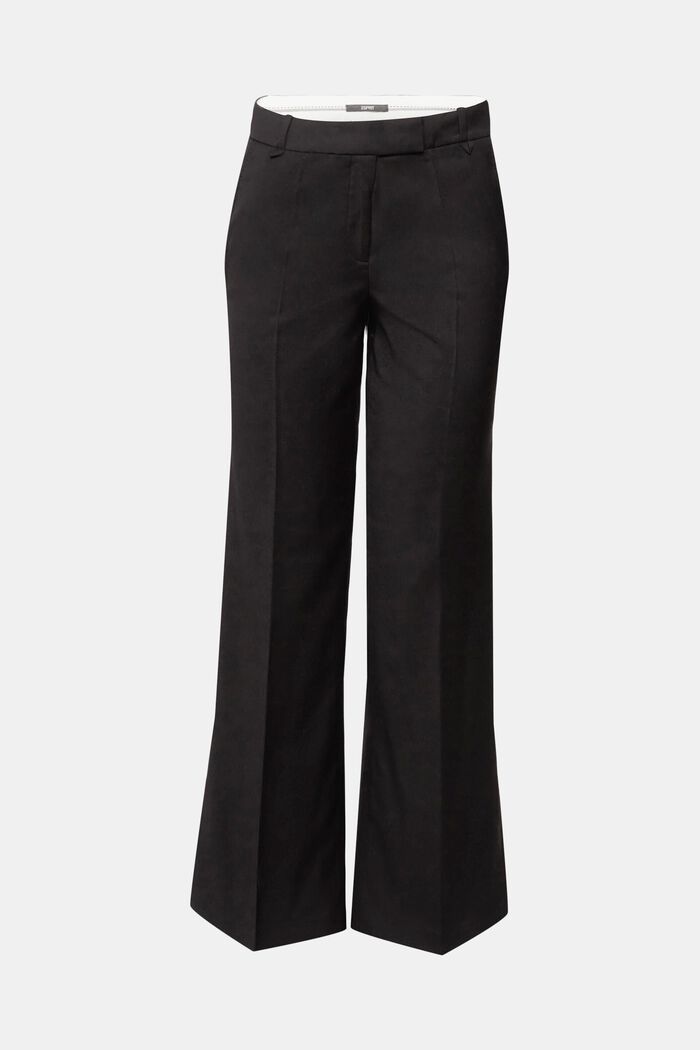 Mix & Match mid-rise trousers, BLACK, detail image number 7
