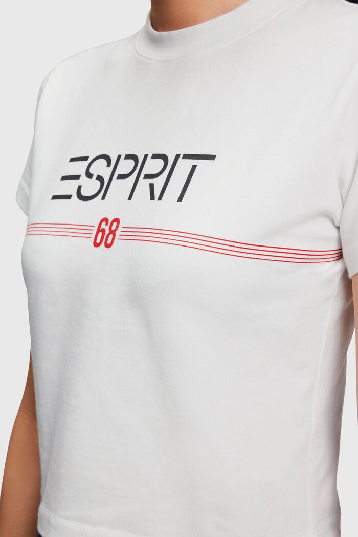 Cropped T-shirt, WHITE, detail image number 2