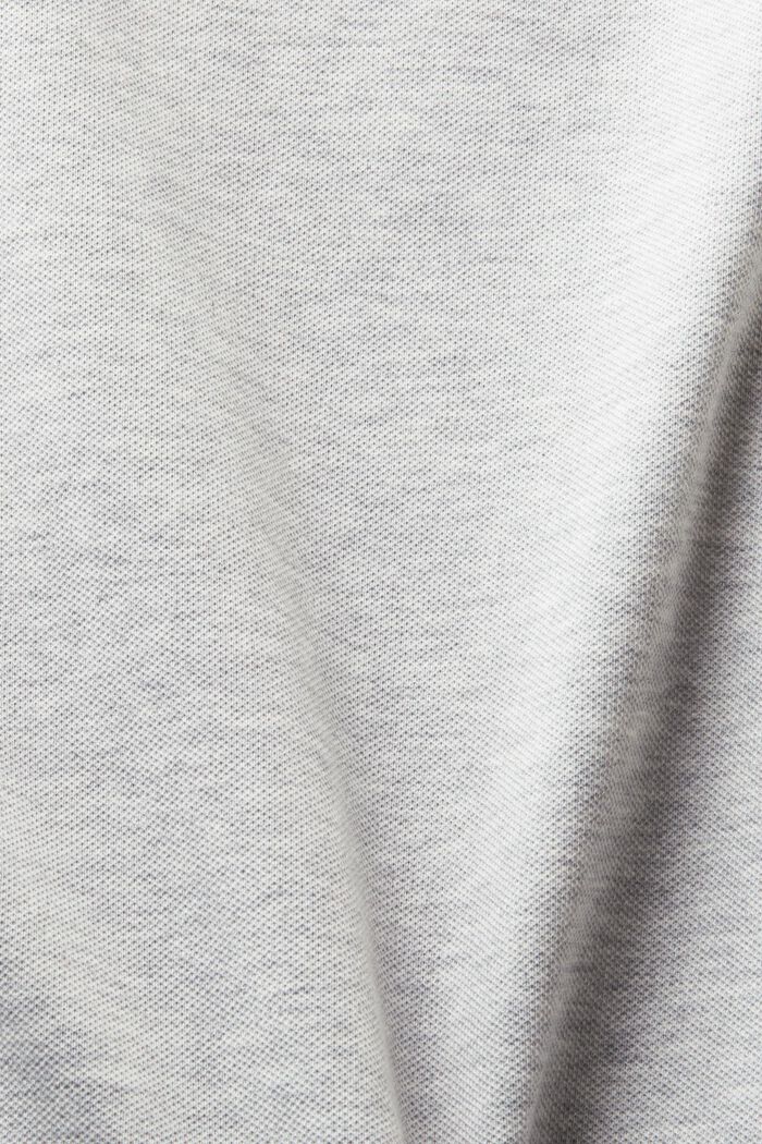 Cotton Short-Sleeve Polo Shirt, LIGHT GREY, detail image number 5