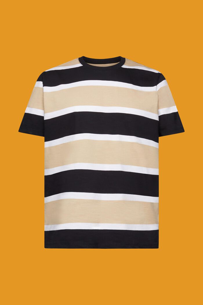 Striped jersey T-shirt, 100% cotton, BLACK, detail image number 6