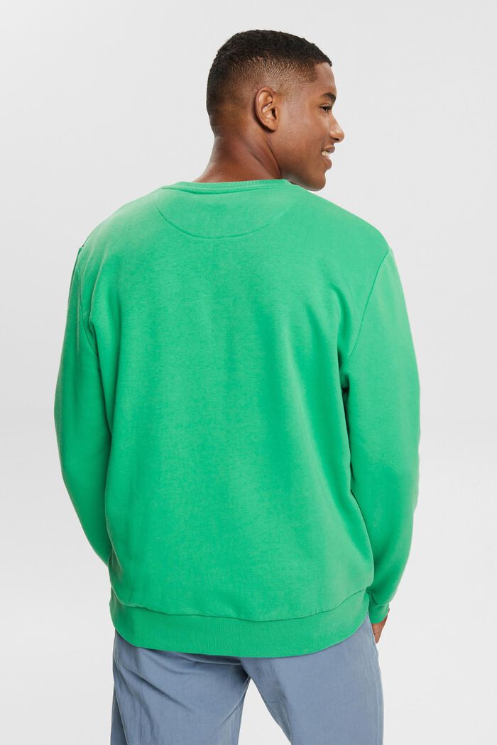 Sweatshirt with a colourful embroidered logo, GREEN, detail image number 3