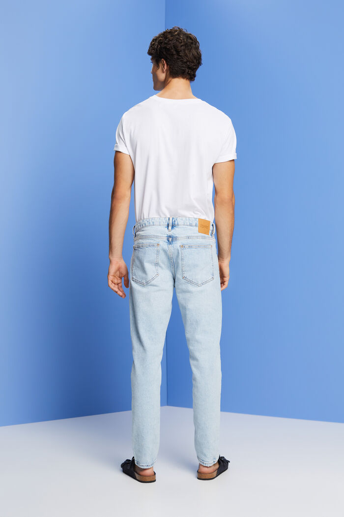Stretch cotton jeans, BLUE LIGHT WASHED, detail image number 3