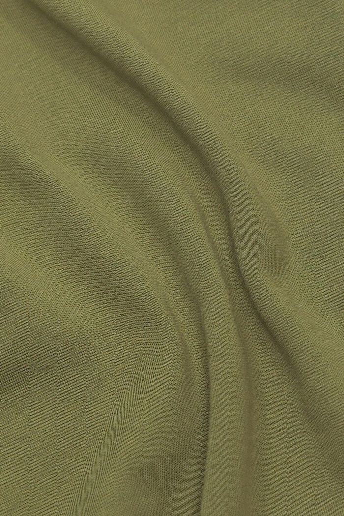 Full-length zip hoodie, OLIVE, detail image number 4