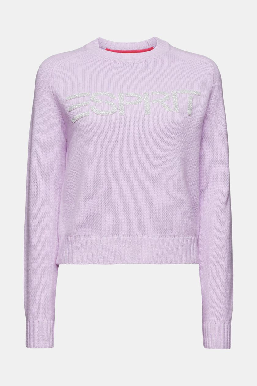 Chunky Knit Wool-Cashmere Logo Sweater