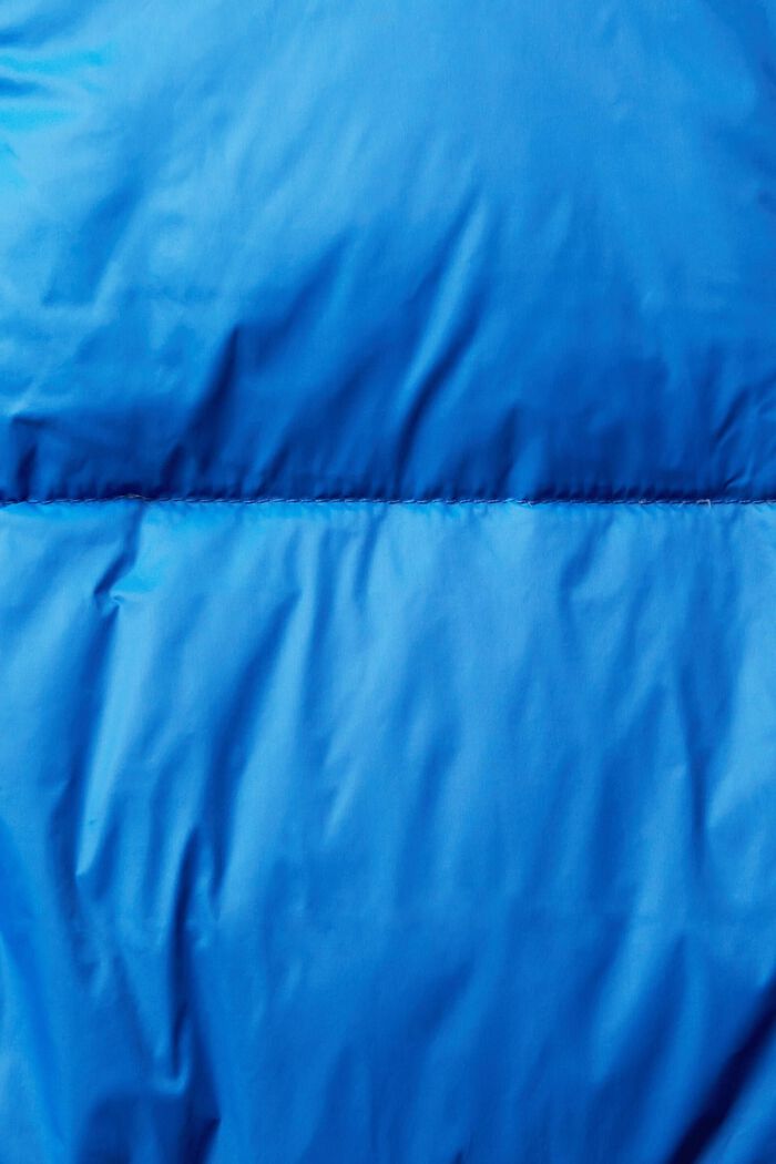 Recycled Down Quilted Coat, BRIGHT BLUE, detail image number 1