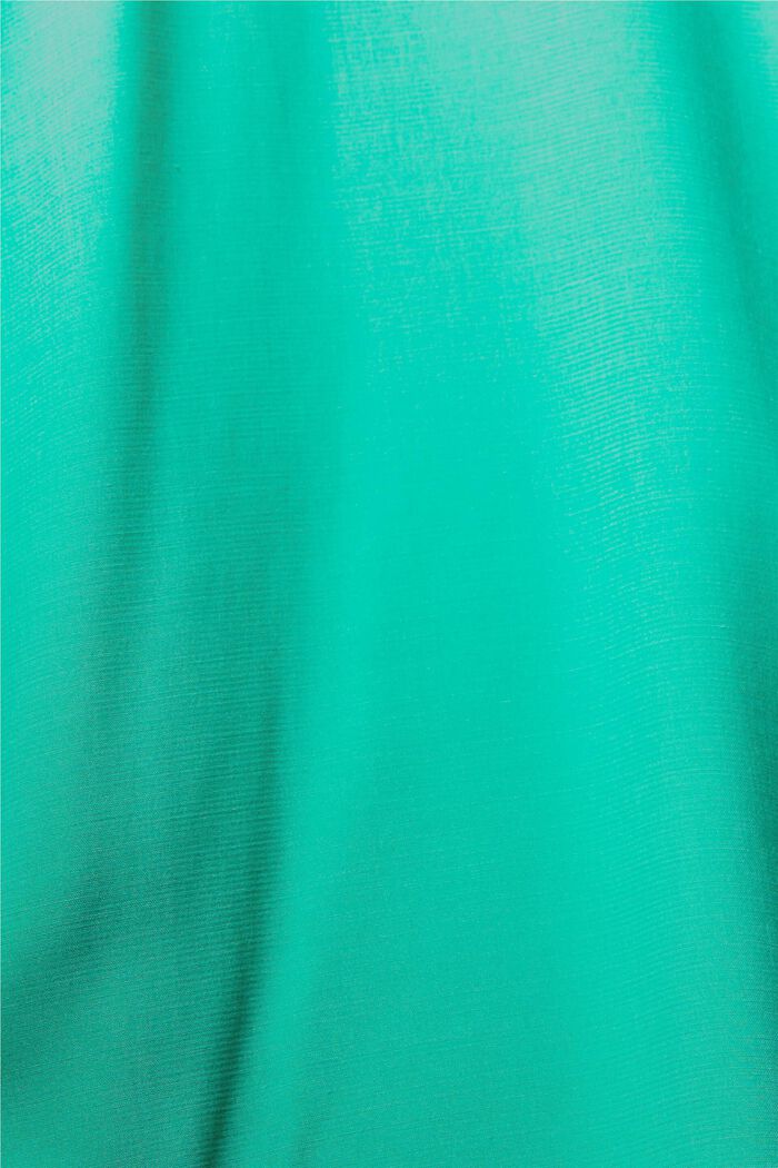 Blouse with banded collar, LIGHT GREEN, detail image number 1
