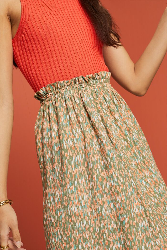 Patterned mini skirt, LENZING™ ECOVERO™, PASTEL GREEN, detail image number 2