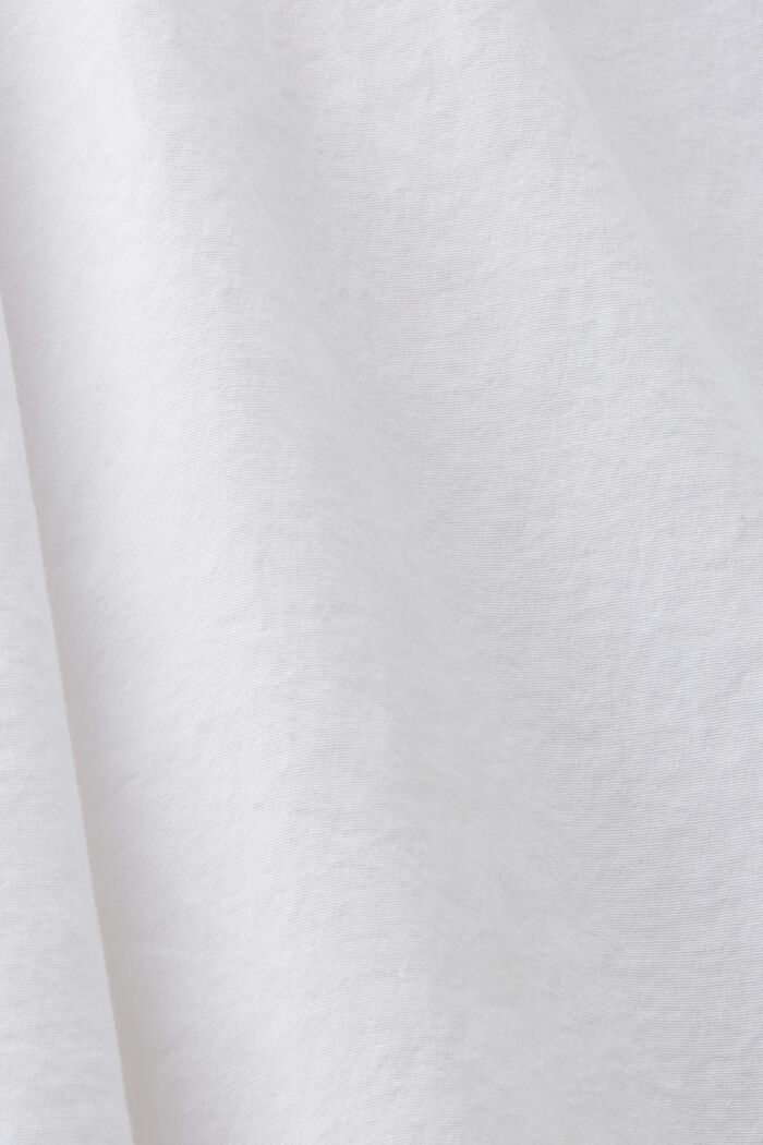 Oversized Cotton Poplin Shirt, WHITE, detail image number 5