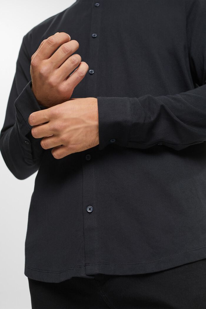 Jersey shirt, 100% cotton, BLACK, detail image number 2