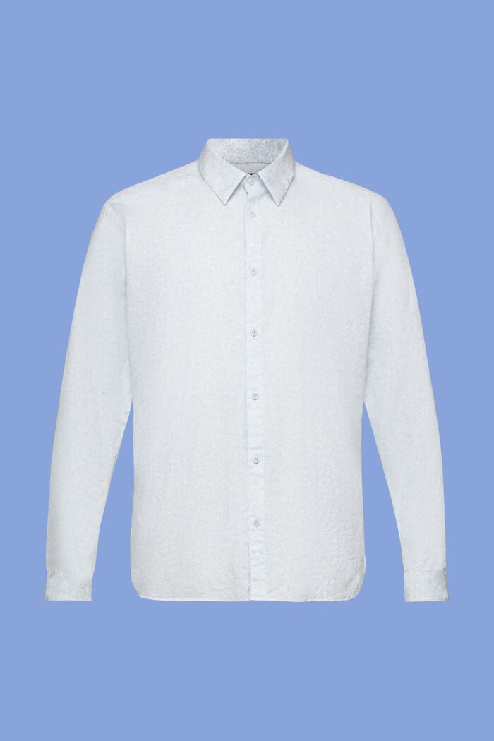 Patterned shirt, 100% cotton, LIGHT BLUE LAVENDER, detail image number 5