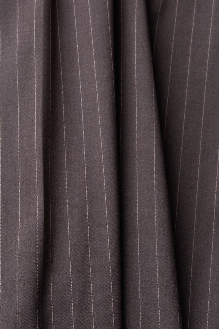 Cropped trousers with pinstripes, MEDIUM GREY, detail image number 1