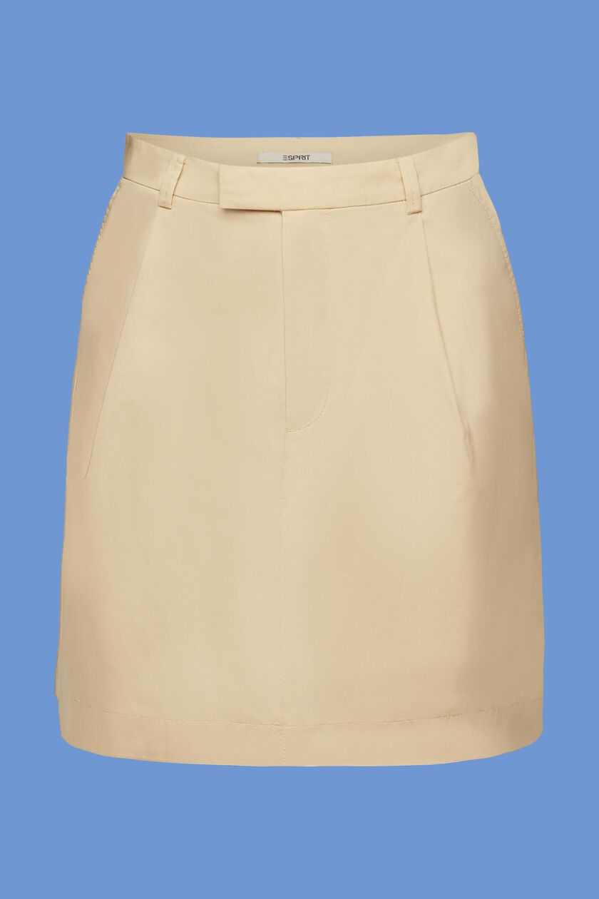 Woven mini skirt, 100% cotton