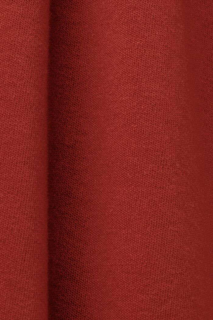 Cropped jersey trousers, 100% cotton, TERRACOTTA, detail image number 6