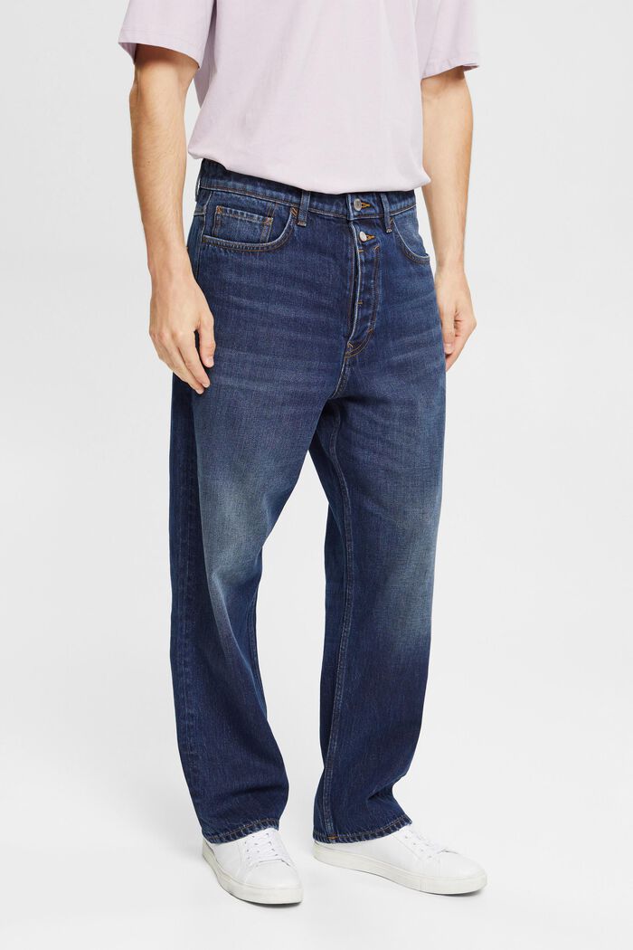 Loose fit jeans, BLUE DARK WASHED, detail image number 0