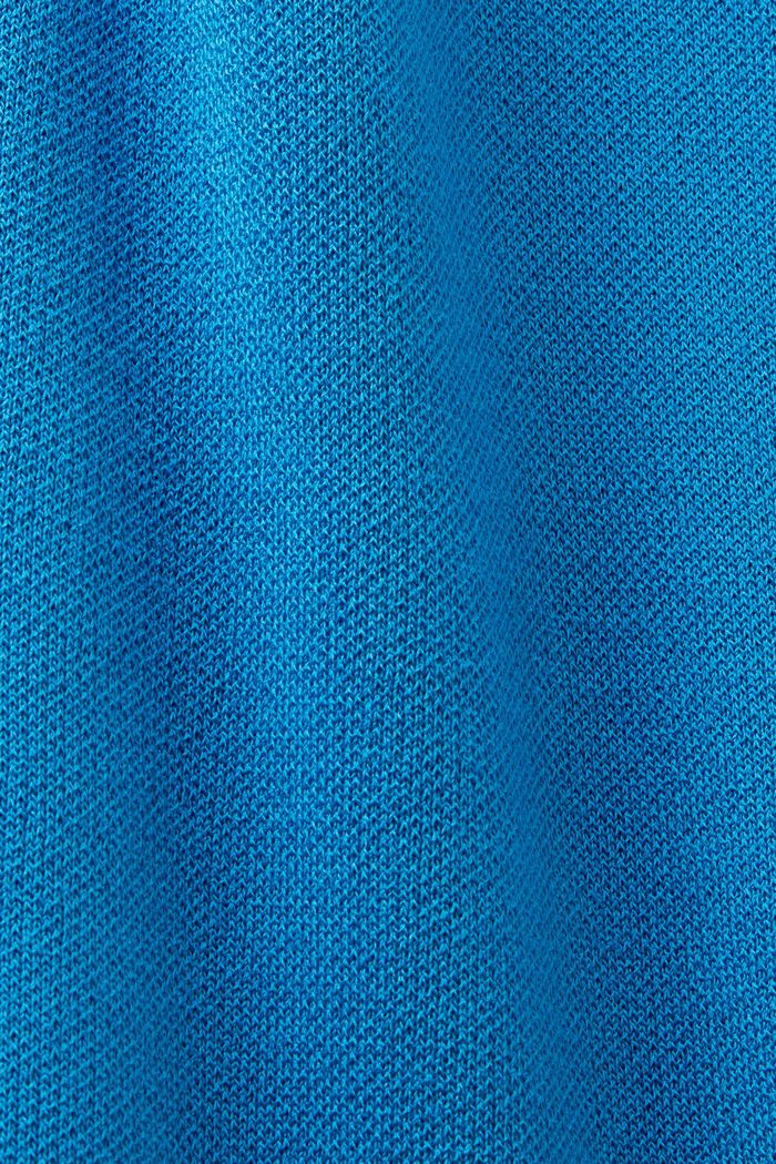 Pleated T-Shirt Mini Dress, BLUE, detail image number 5