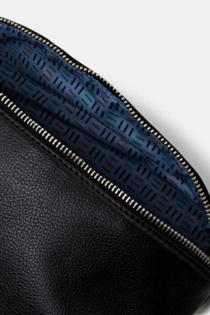Medium Zip Front Crossbody Bag, BLACK, detail image number 3