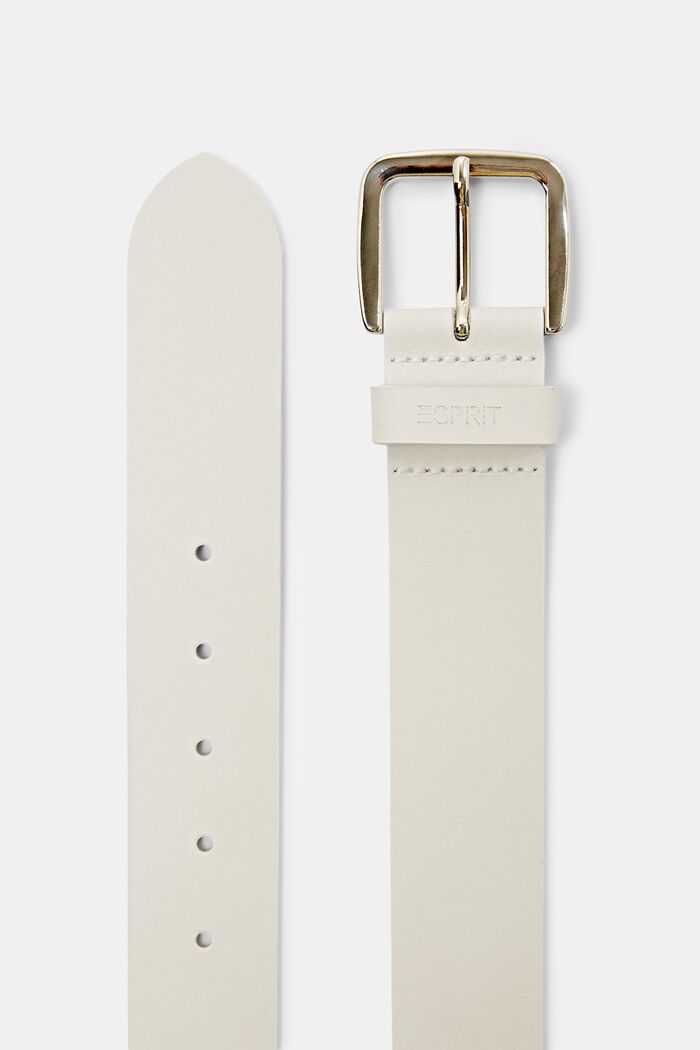 Leather Belt, WHITE, detail image number 2