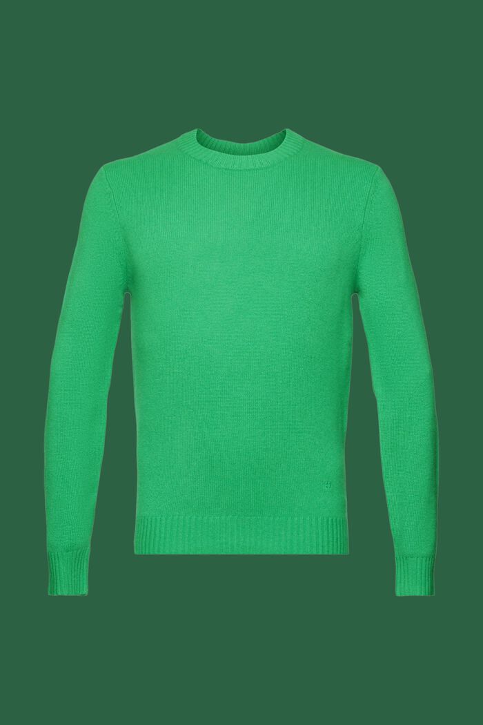 Cashmere sweater, DARK GREEN, detail image number 7