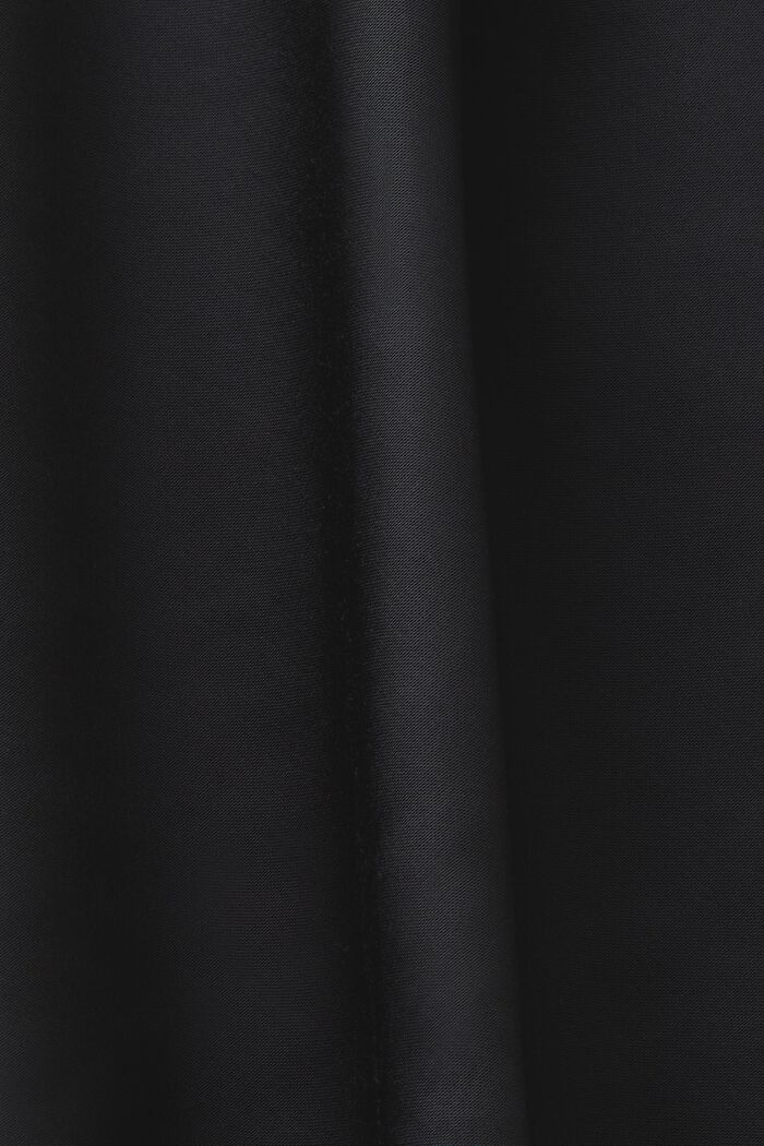 Satin Midi Skirt, BLACK, detail image number 5