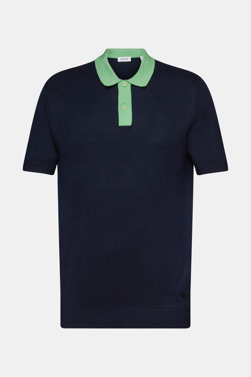 Knit Short-Sleeve Polo Shirt