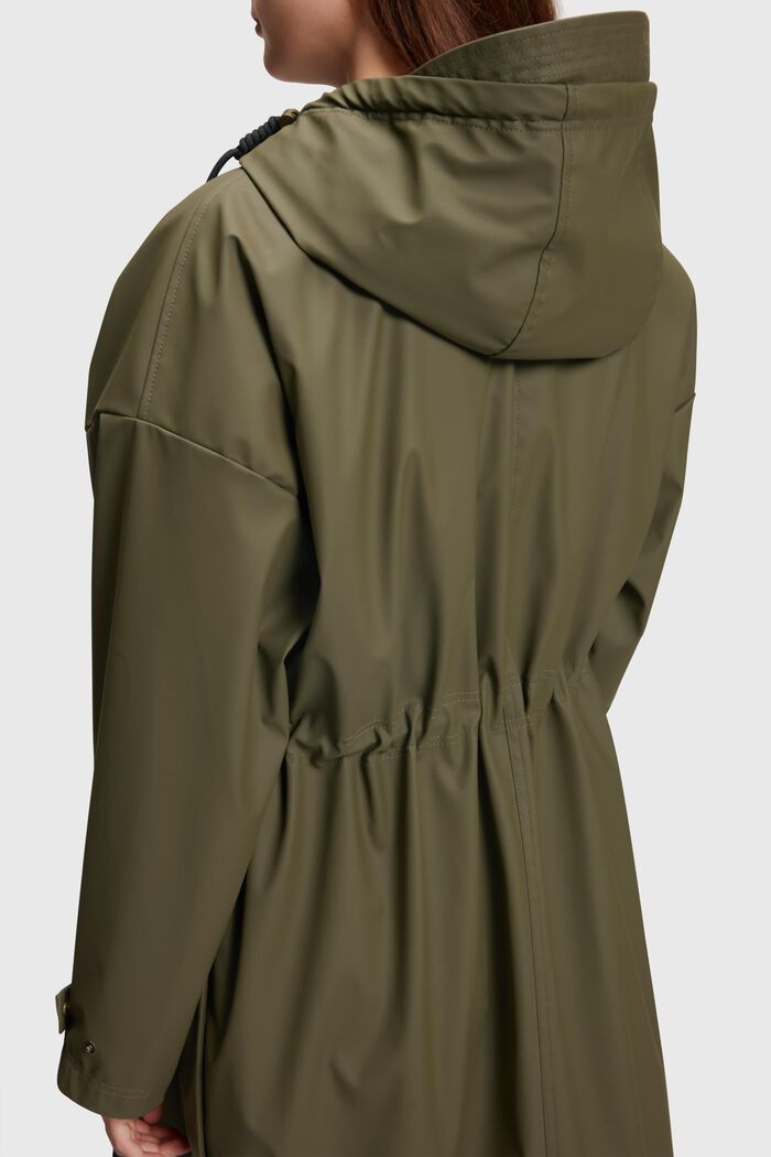 Padded raincoat, KHAKI GREEN, detail image number 0