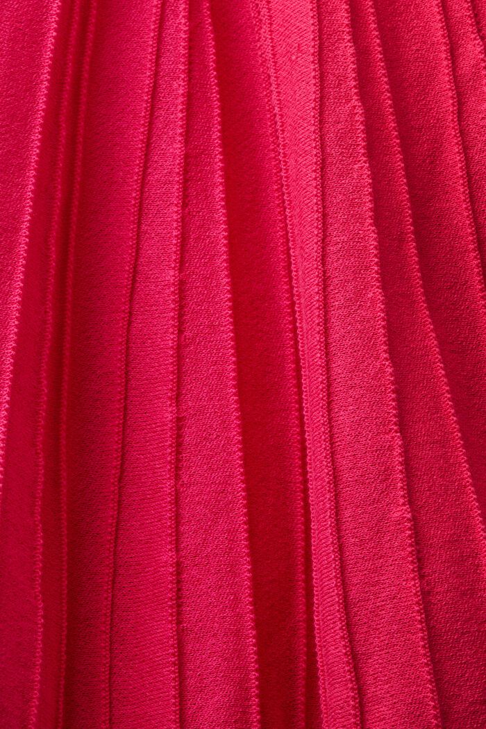 Pleated A-Line Mini Skirt, PINK FUCHSIA, detail image number 4