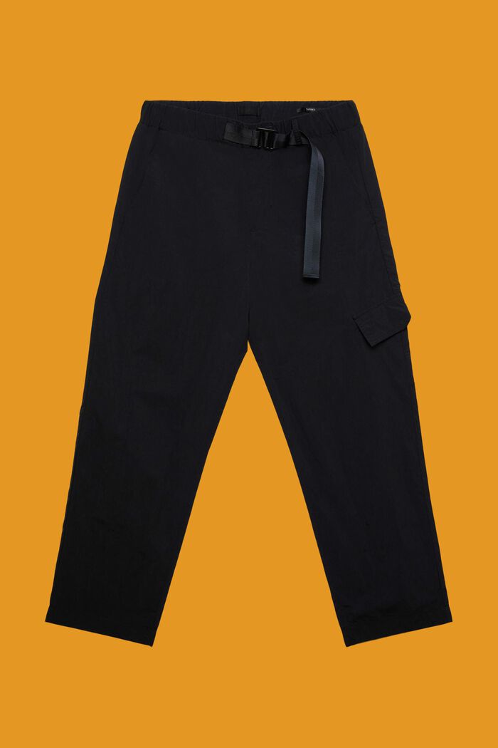 Straight Leg Cargo Pants, BLACK, detail image number 7