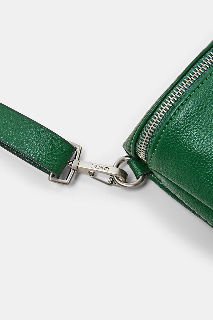 Medium Zip Front Crossbody Bag, DARK GREEN, detail image number 1