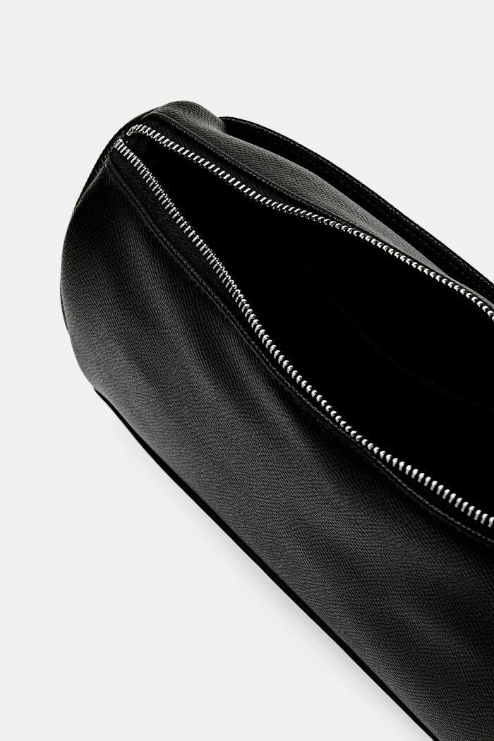 Rounded Shoulder Bag, BLACK, detail image number 4