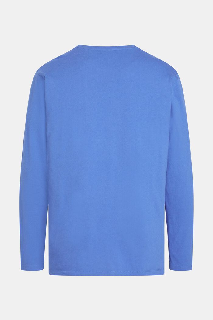 Regular solid jersey t-shirt, BLUE, detail image number 5