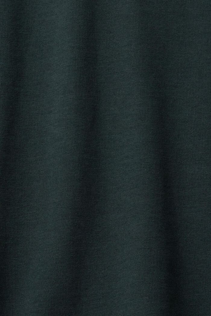 Long sleeve polo shirt, DARK TEAL GREEN, detail image number 4