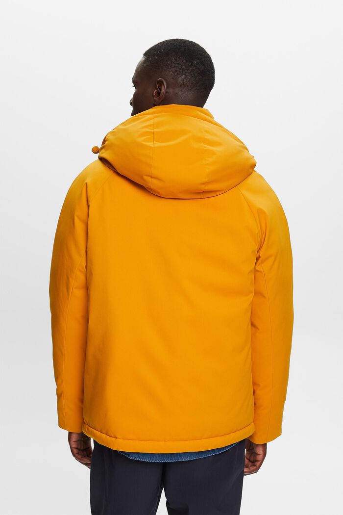 Recycled: down jacket with detachable hood, HONEY YELLOW, detail image number 3