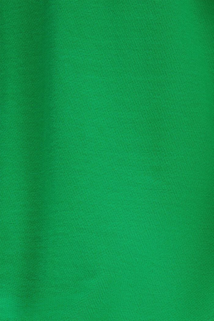 Matte shine logo applique sweatshirt, GREEN, detail image number 3
